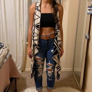 sleeveless cardigan